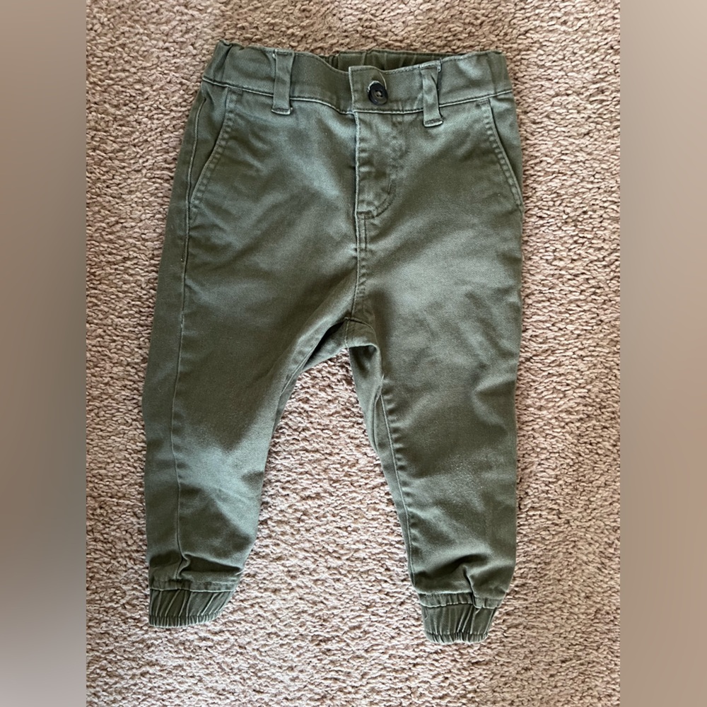 Kids Olive Green Jogger Pants Janie & Jack
